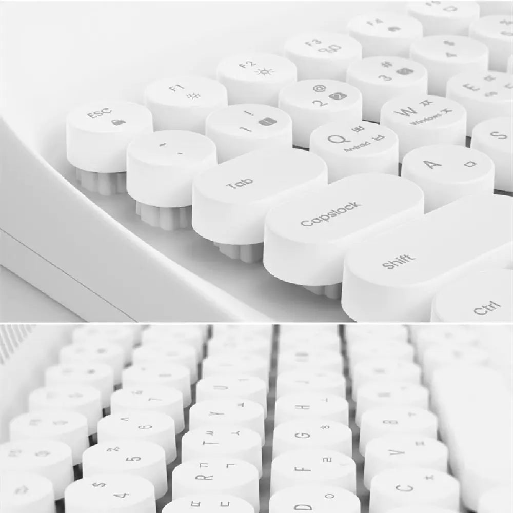 Retro Bluetooth Keyboard Wireless Tablet PC