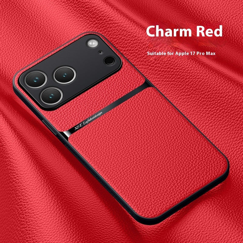 Magnetic Litchi iPhone Case