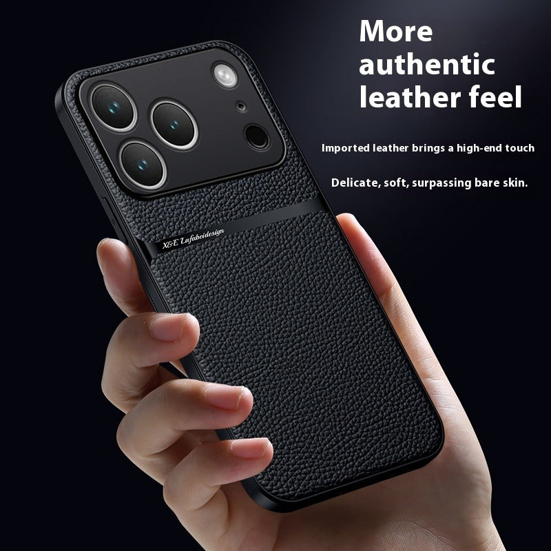 Magnetic Litchi iPhone Case