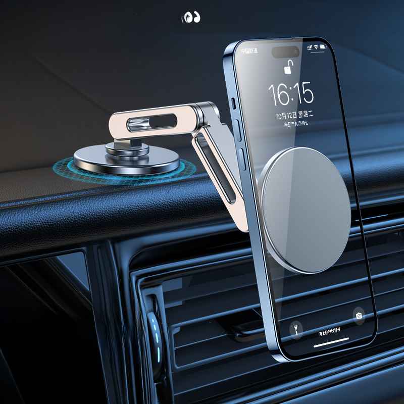 Magnetic Tesla Car Phone Mount — 360° Rotation