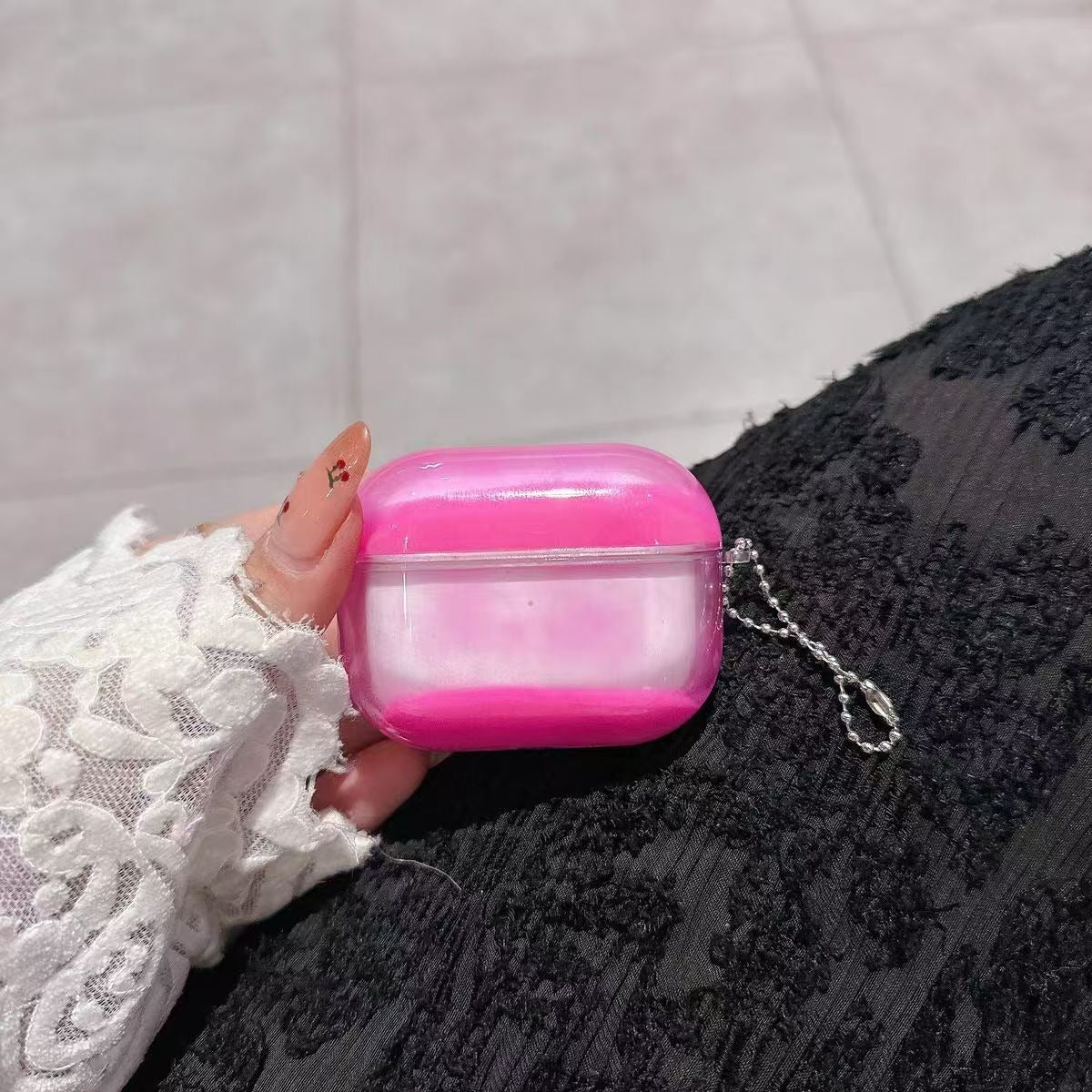 Fluorescent Quicksand Luminous Earphone Case