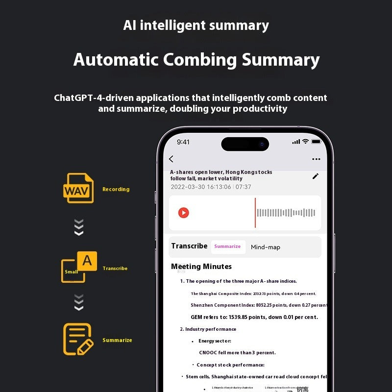 Smart Translation Voice Recorder with APP Control