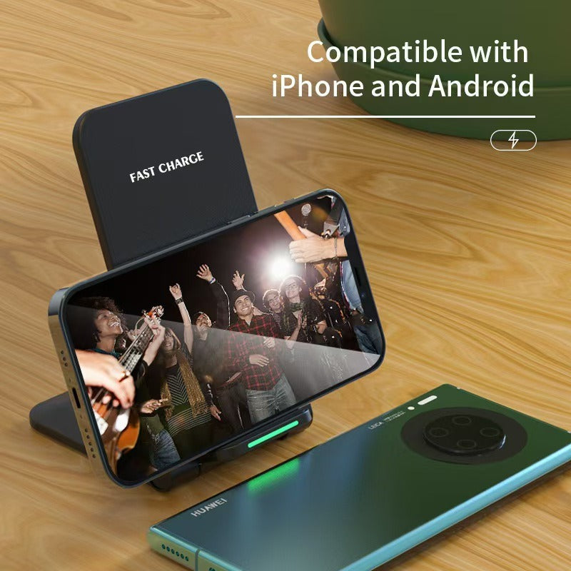 Foldable Wireless Charging Stand — 15W Fast Charge