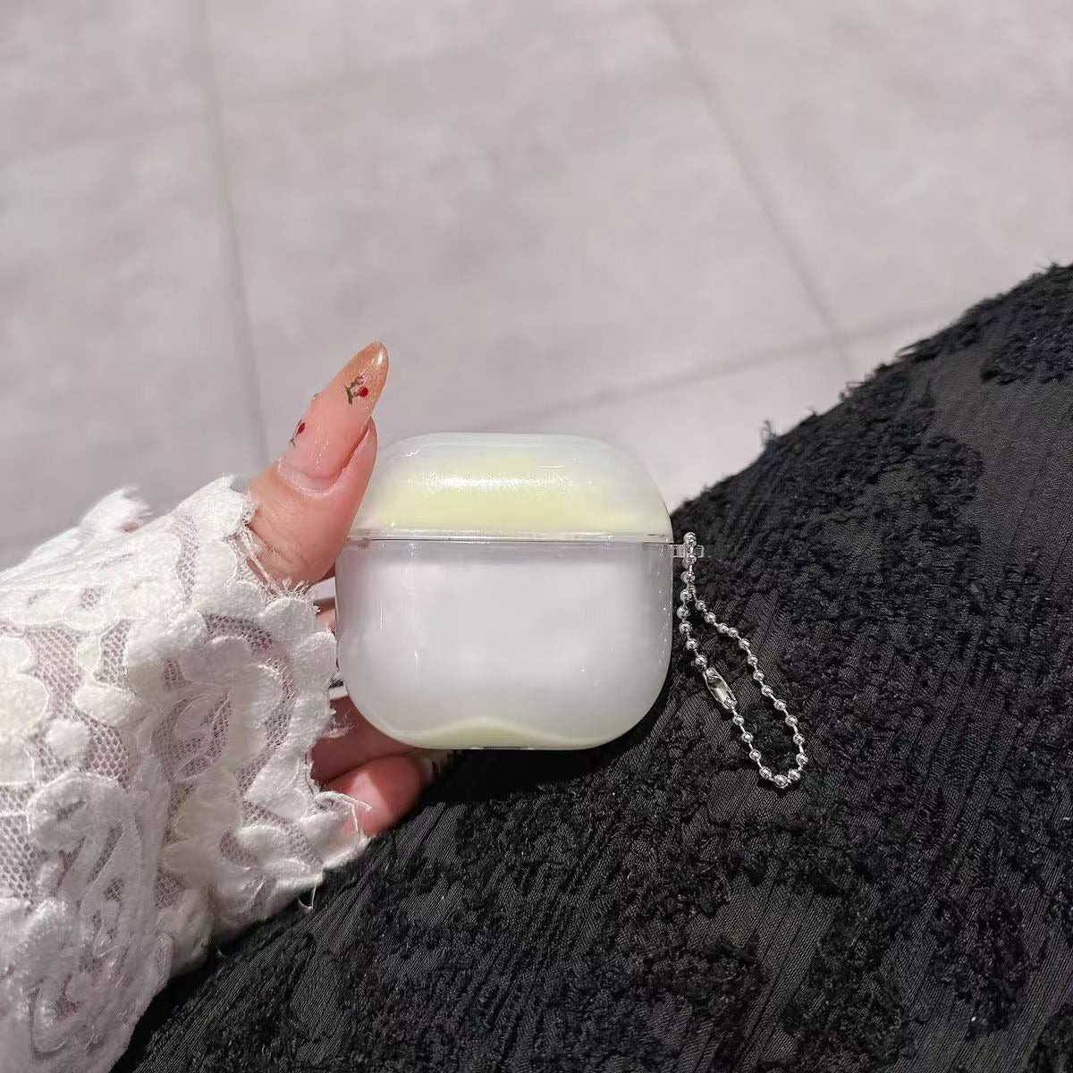 Fluorescent Quicksand Luminous Earphone Case