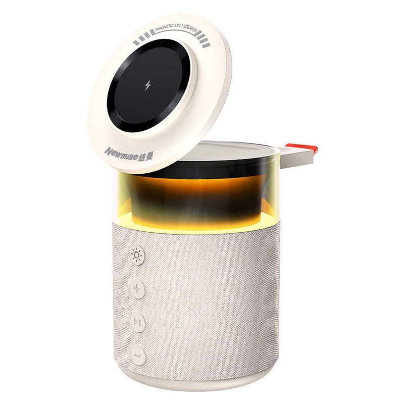 3-in-1 Wireless Magnetic Charger with Bluetooth Speaker
