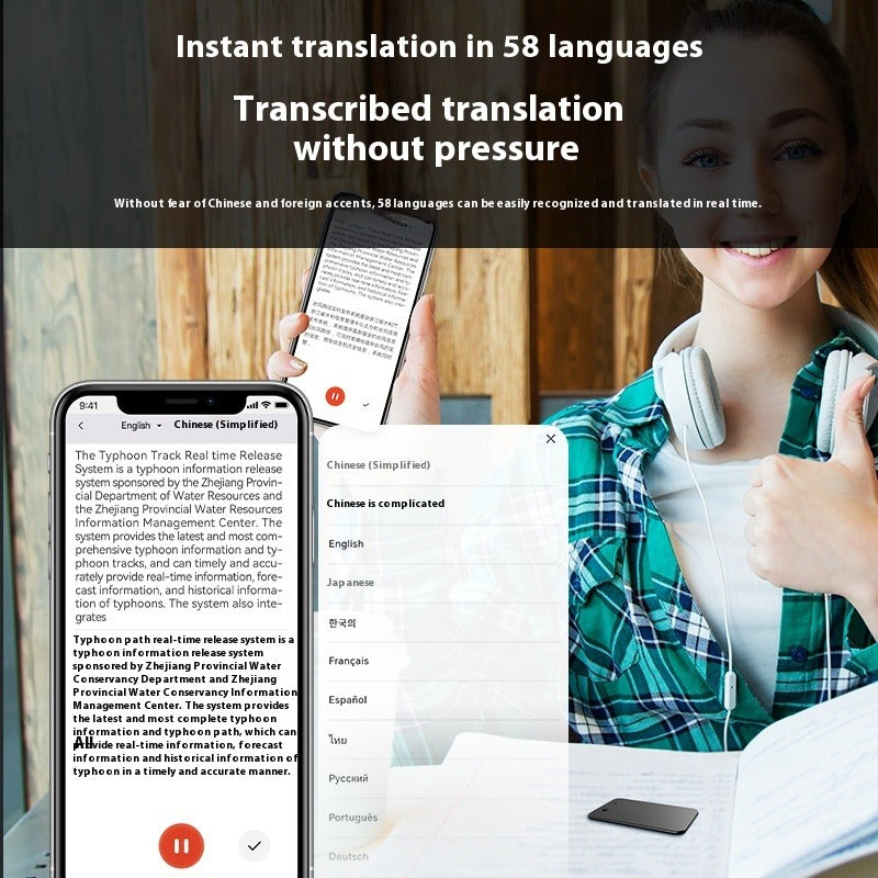Smart Translation Voice Recorder with APP Control