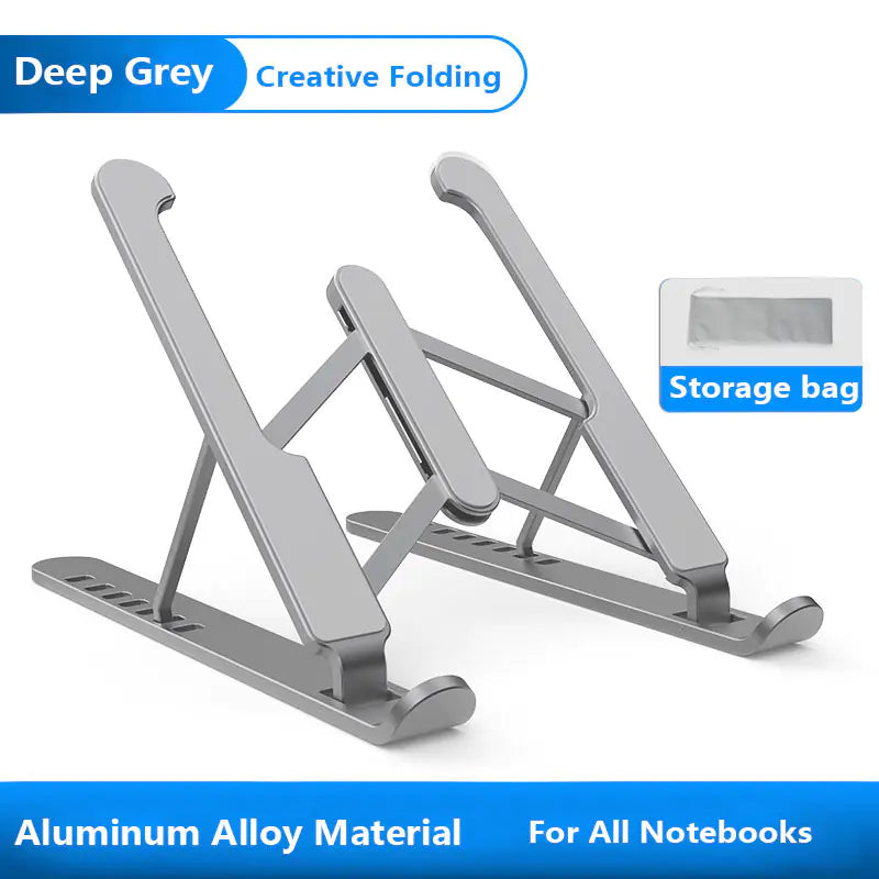 Aluminum Alloy Portable Folding Laptop Stand with Cooling
