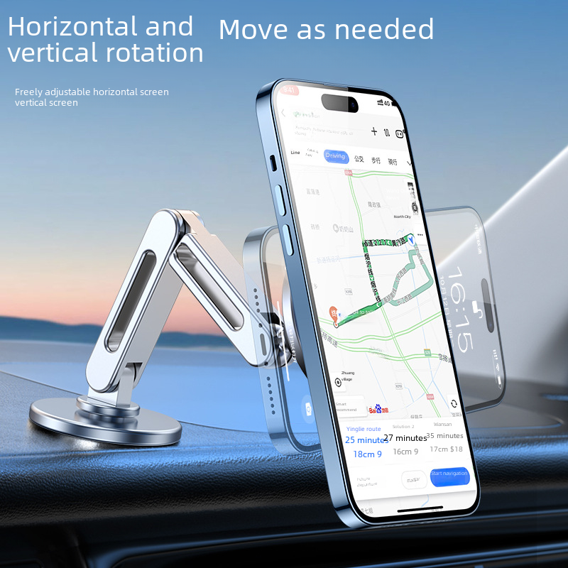 Magnetic Tesla Car Phone Mount — 360° Rotation