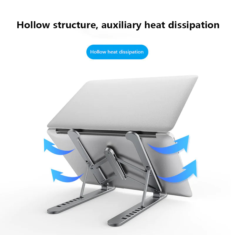 Aluminum Alloy Portable Folding Laptop Stand with Cooling