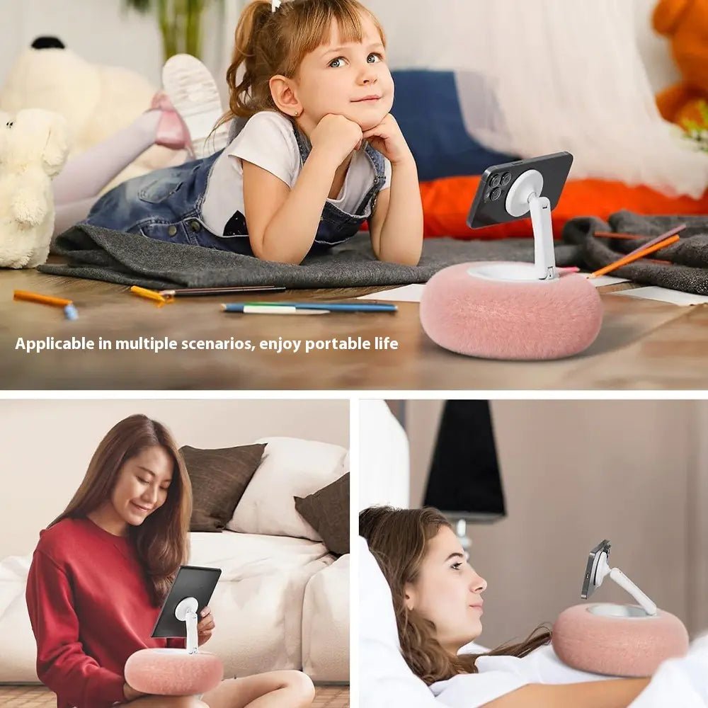 Magnetic Mobile Phone Pillow Stand
